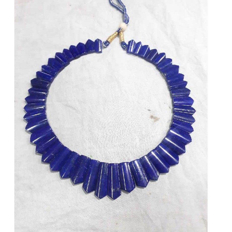 Lapis Lazuli Blue Stone Necklace