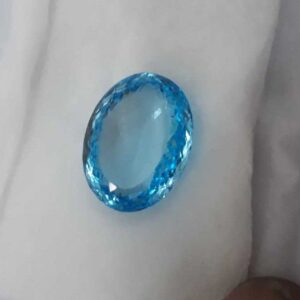 25ct oval blue topaz