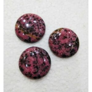 1ct round red rhodonite