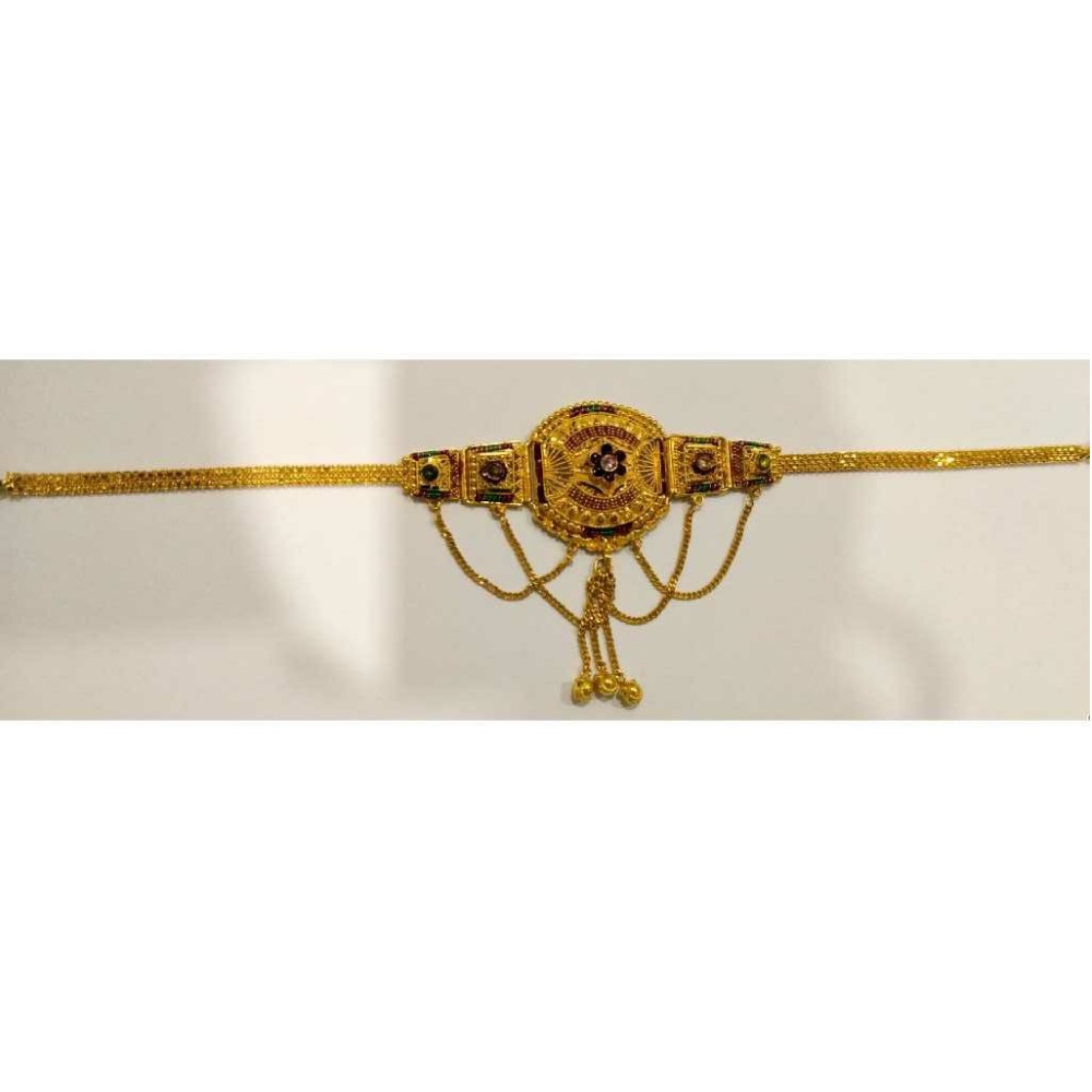 916 Gold Hallmarked Bajuband Locket