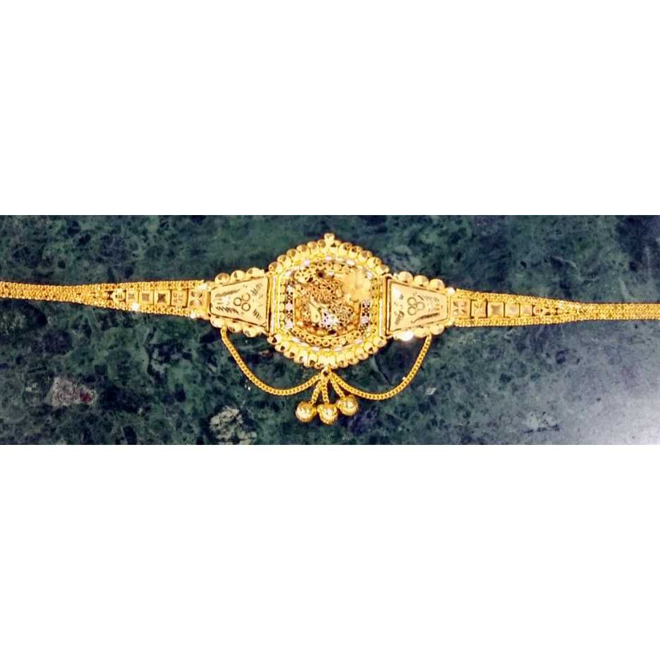 916 Gold Meenakari ladies Locket - Image 4