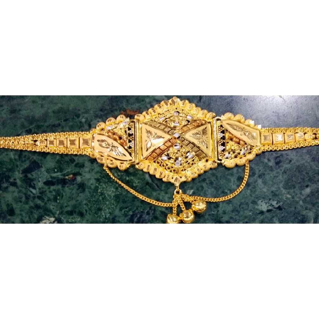 916 Gold Meenakari ladies Locket - Image 2