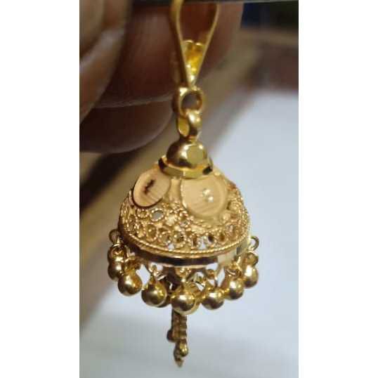 916 Gold Stylish Jhumka - Image 5