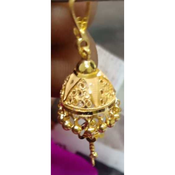 916 Gold Stylish Jhumka - Image 4