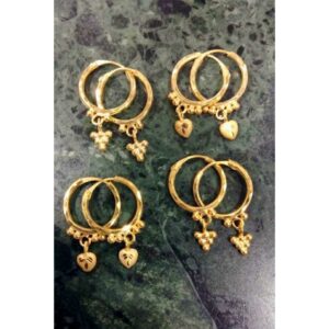 18KT Gold Stylish Earrings