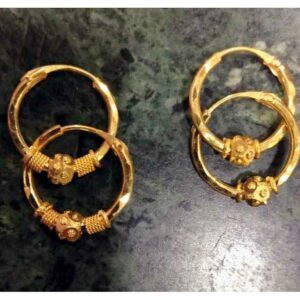 22KT Gold Designer Fancy Bali