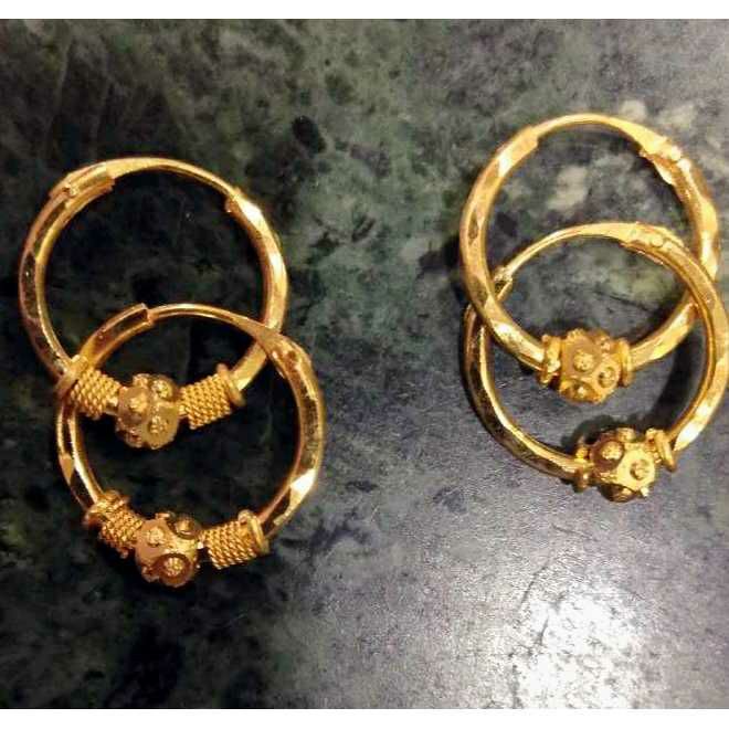 22KT Gold Designer Fancy Bali
