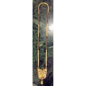 22KT Antique Kundan Gold Mangalsutra