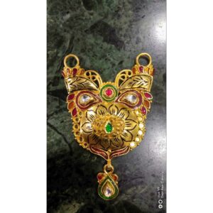 916 Gold Antique Kundan Pendant