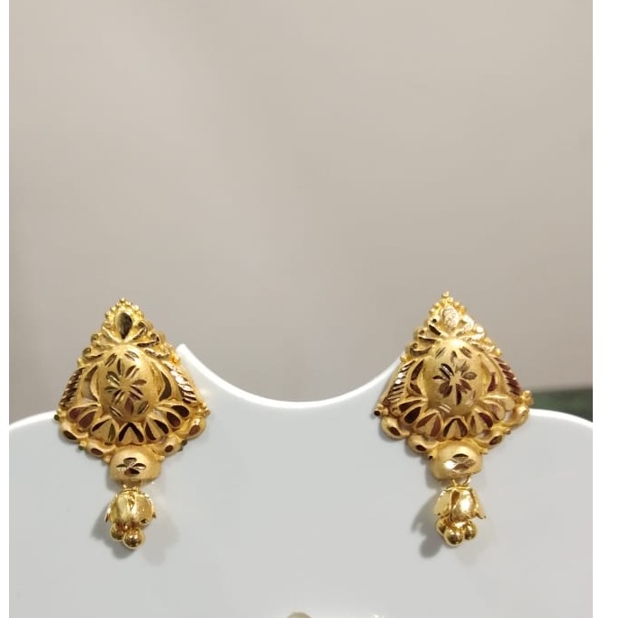 18kt Gold designer China Earring