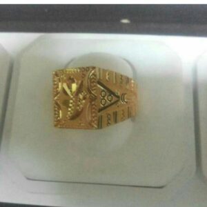 22K/916 Gold Fancy Gents Ring