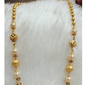 22 KT GOLD MERCURY ANTIQUE MALA