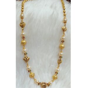 22 KT GOLD MERCURY ANTIQUE MALA