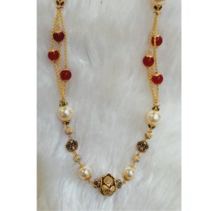 22 KT ANTIQUE GOLD MERCURY MALA