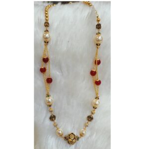 22 KT ANTIQUE GOLD MERCURY MALA
