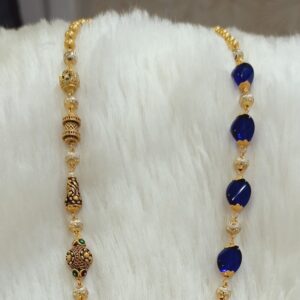22 KT CYLINDRICAL SHAPE ANTIQUE MALA