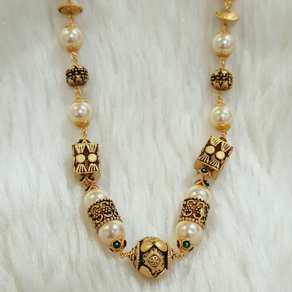 22 KT ANTIQUE MERCURY MALA - Image 2