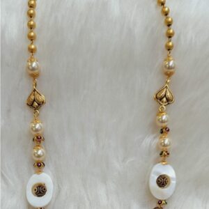 22 KT FANCY CIRCLE SHAPE ANTIQUE MALA