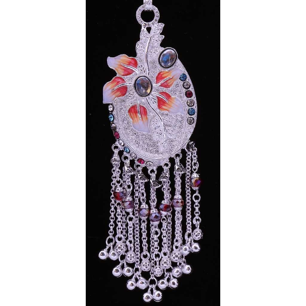 Flower Shape 925 Silver Antique Juda - Image 2
