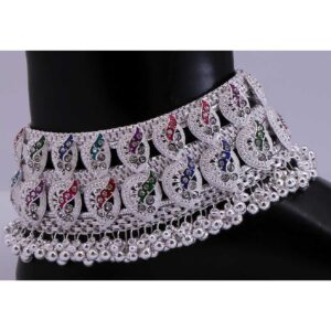 Exclusive Fancy Silver Payal