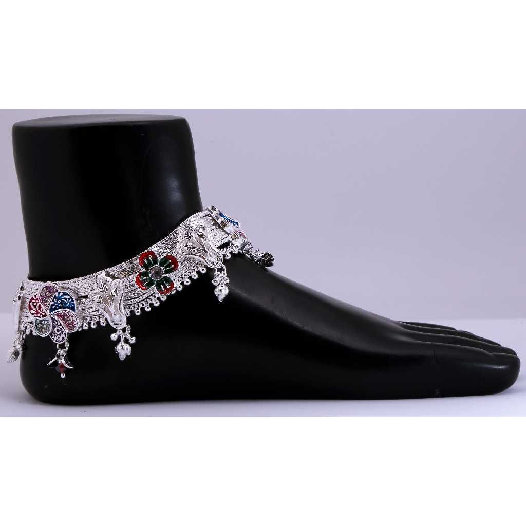 Multi Color Silver Fancy Payal
