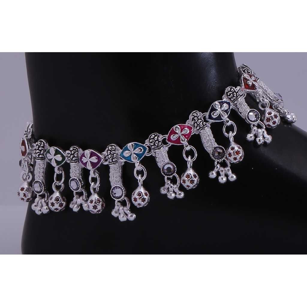 Bold Sterling Silver Anklet - Image 2