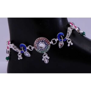 Ethnic  Silver Fancy Payal