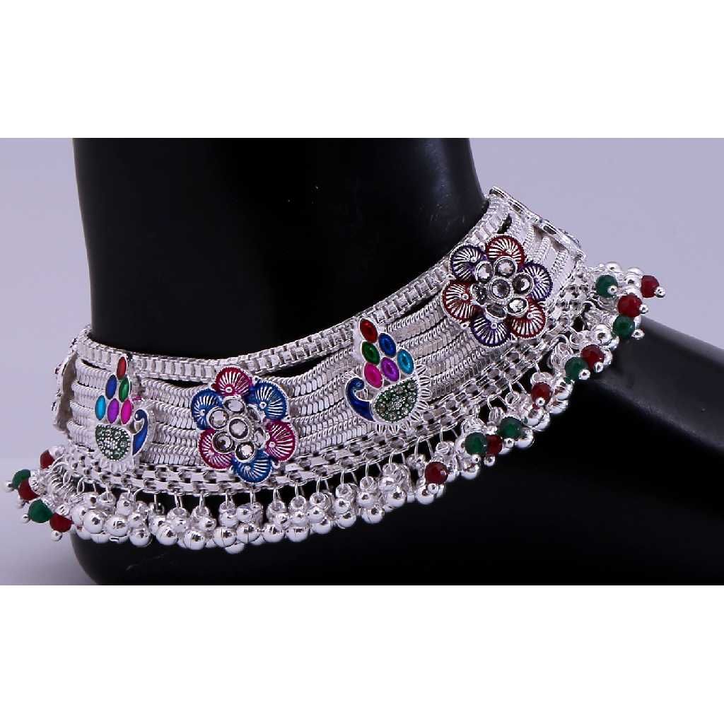 Gorgeous Silver Classic Ladies Payal - Image 2