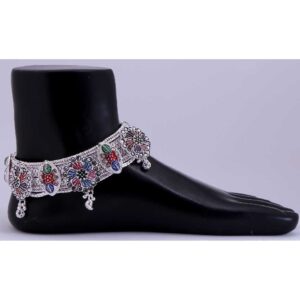Traditional Silver Ethnic Anklet