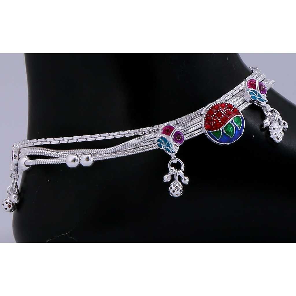 Designer Silver Payal - Image 2