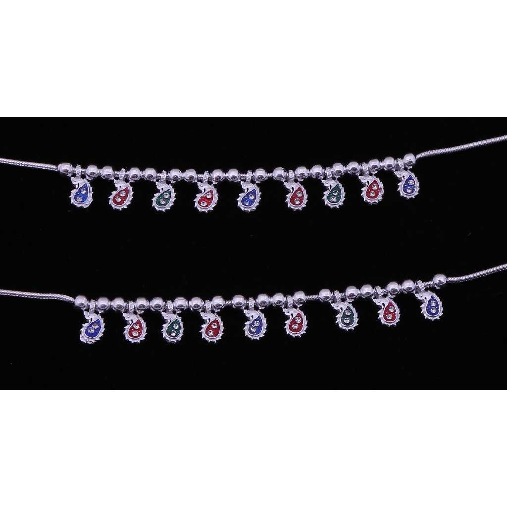 Trendy Silver Ladies Payal - Image 2