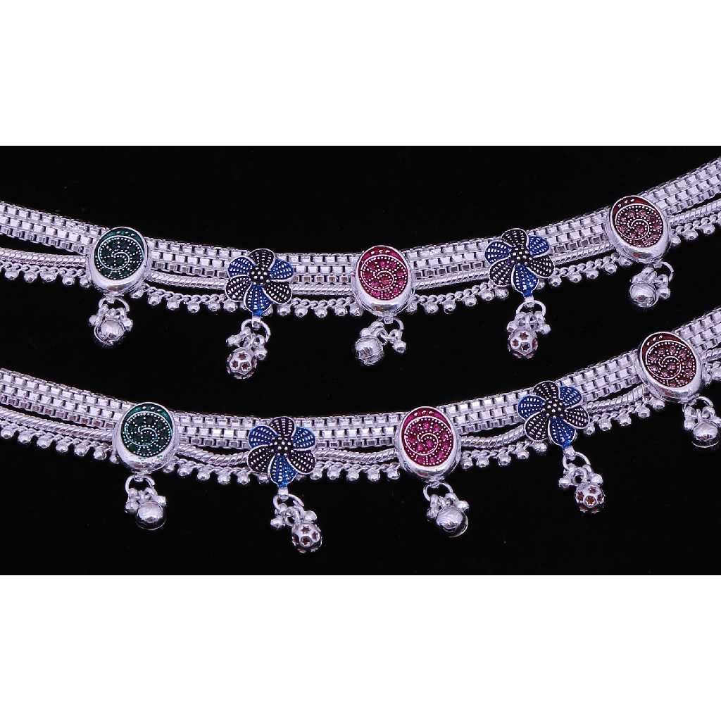 Classic Silver Anklet For Ladies - Image 2