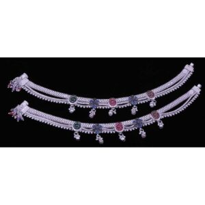 Classic Silver Anklet For Ladies