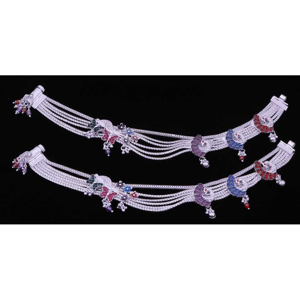 Exclusive Silver Fancy Payal