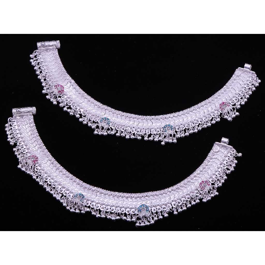 Heavy Chunky Silver bridal Payal