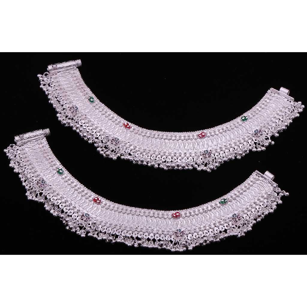 Traditional Silver Fancy Payal