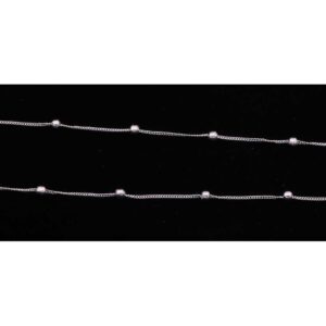 Single Line Silver Beads Payal