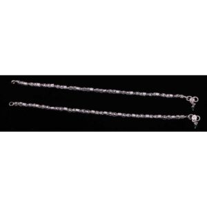 Single Chain Modern Silver Payal