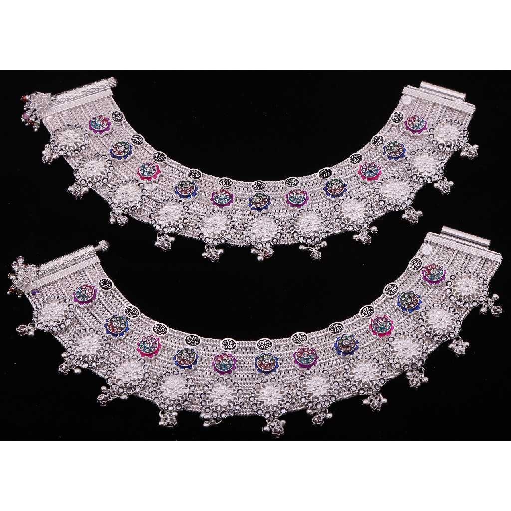 Silver Broad Rajwadi Payal