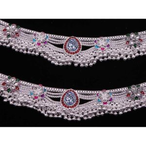 Fancy Silver Designer Payal