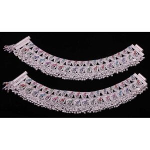 Silver Charms Beads Ladies Payal