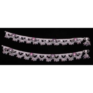 Modern Twist Silver Payal For Ladies