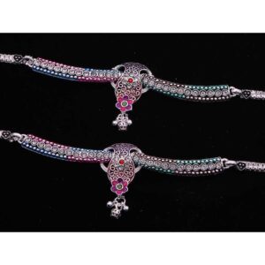 Modern Unique Style Silver Payal