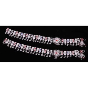 Multi Color Silver Trendy Payal