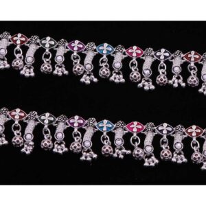 Bold Ghungroo Silver Designer Payal