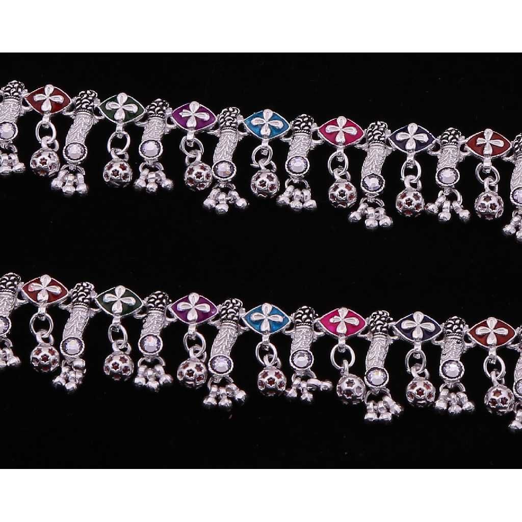 Bold Ghungroo Silver Designer Payal - Image 2