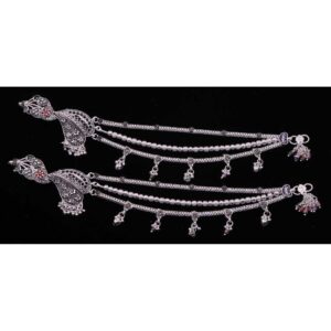 Exquisite  Beads Silver Anklet