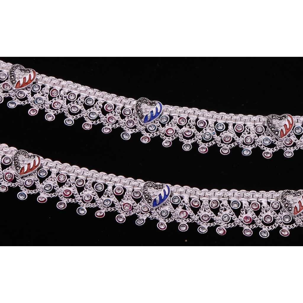 925 Silver Trendy Anklet For Ladies - Image 2