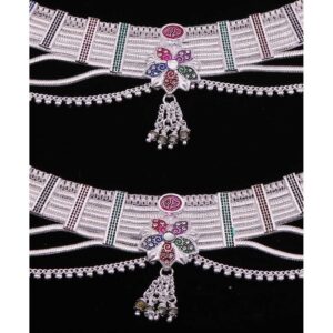 Traditional Indian Design Silver Payal
