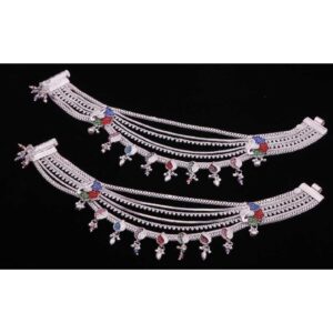 Multi Chain Silver Designer Ladies Payal